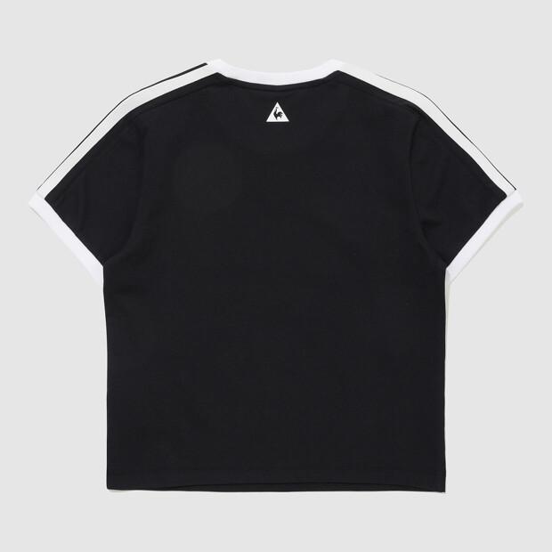 LECOQ Women'S Sunday Crop Short Sleeve Tee - Black Qr122Lrs33