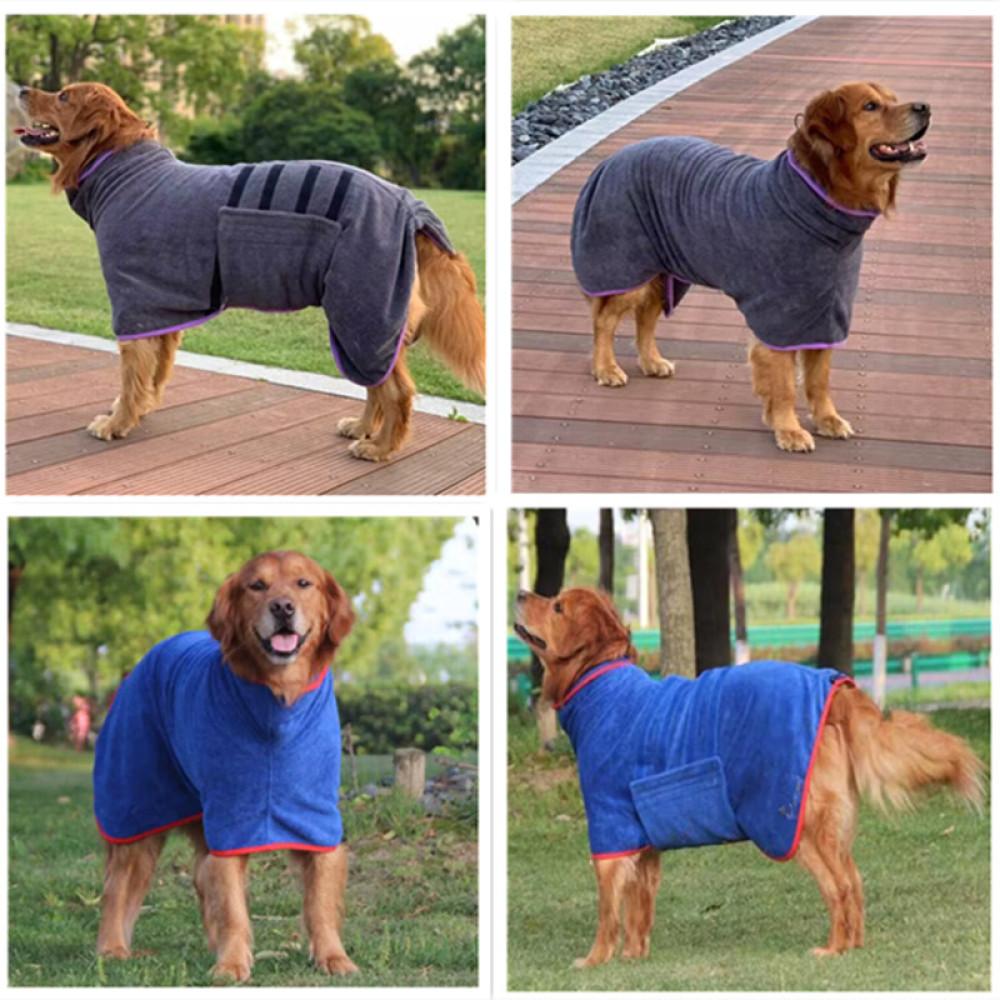 Haustier Bademantel Mikrofaser Saugfähigen Hund Handtuch Kleidung Große Hunde Hund Bademantel