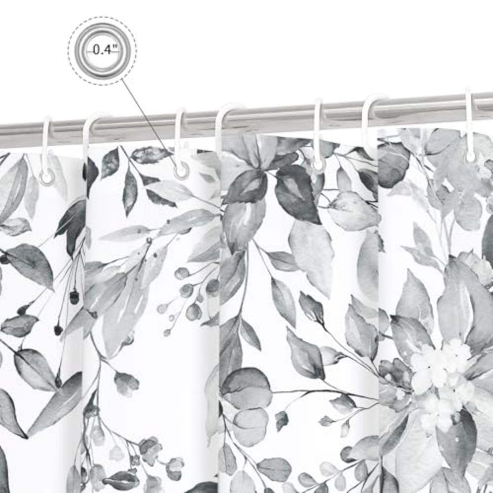 VIKAMA Zen Orchid Stone Pattern Print Shower Curtain, Suitable For Bathroom Window, Bathtub Partition, Home Decor Bath Curtain