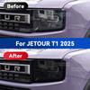 Für JETOUR T1 2025 Auto Scheinwerfer Geräuchert Schwarz TPU Schutzfolie Frontlicht Tönung Farbwechsel Abdeckung Aufkleber