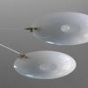 “3 Light Mid Century Modern Raw Brass Sputnik Chandelier Pendant Ceiling Fixture”