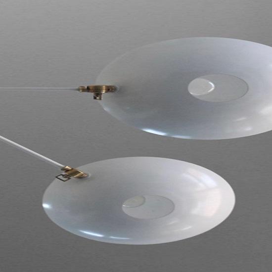 “3 Light Mid Century Modern Raw Brass Sputnik Chandelier Pendant Ceiling Fixture”