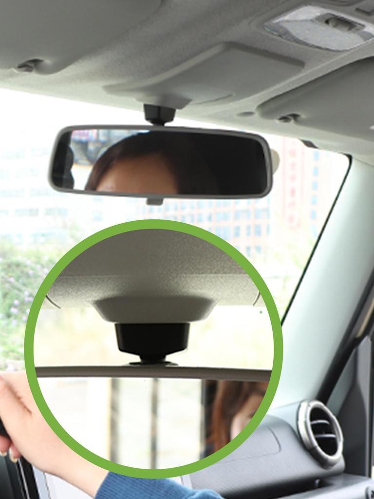 Mirror Rearview Mirror Mirror Vision Up Rearview Mirror for New Suzuki Jimny Sierra JB74 and Nomad JC74 Bracket, Holder, Built-in Bracket, (Gray)