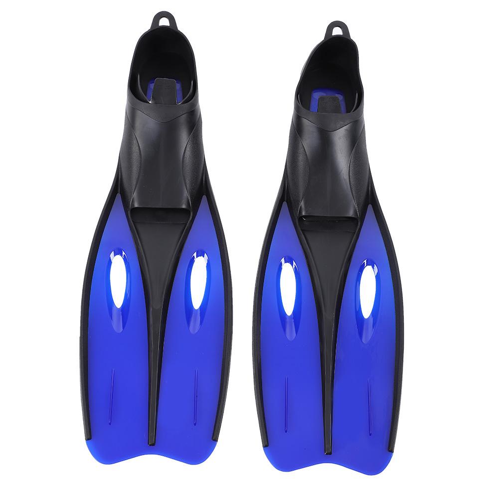 TUO Profesionální potápěčské ploutve Odolné PP & TPR Dlouhé ploutve Potápěčský tréninkový doplněk Modré M