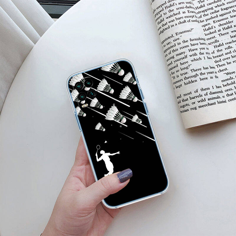 MH18 Badminton Sports Phone Case for Motorola Edge 20 30 S30 40 50 Fusion Lite Plus Pro Neo Ultra One Power Action Macro Hyper Vision Zoom
