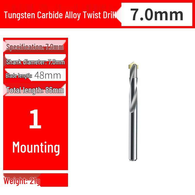 Premium Tungsten Steel Alloy Drill Bit - Super Hard, Stainless Steel Twist for Drilling
