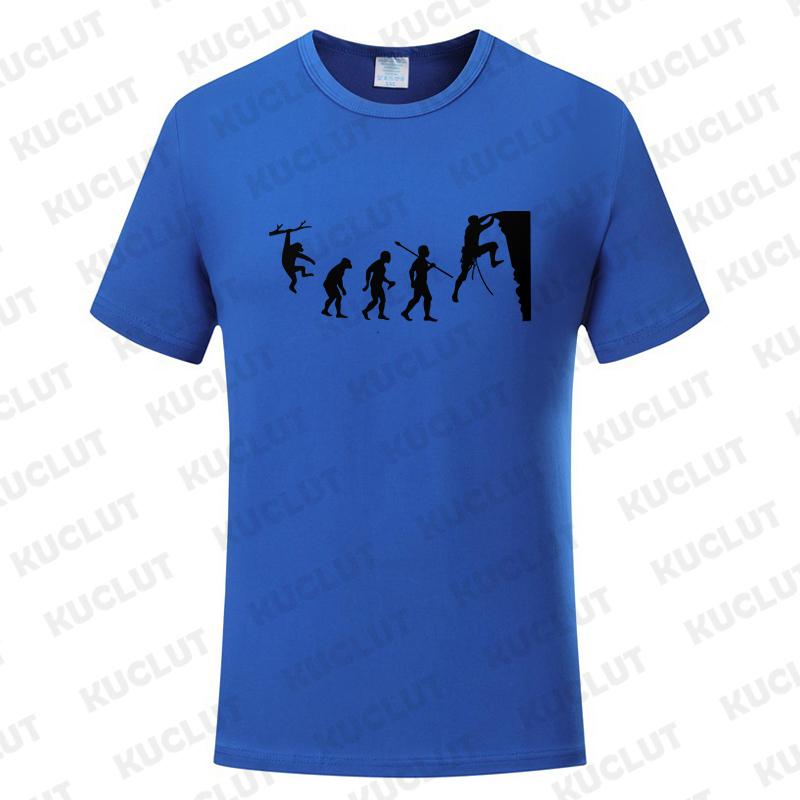 Fashion T-Shirts Male Tshirts Men Summer Tee Shirt Women Evolution Climbing Design Short Sleeve Top Tees Female Boy Brand Tees