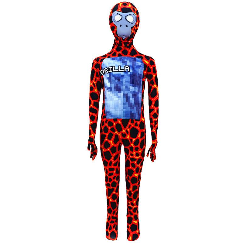 

Хэллоуин игра лава орангутан цельный комбинезон костюм для сценического выступления 100