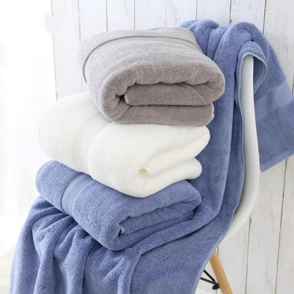 Thickened Bath Towel Absorbent Adults Serviette Towel Hand Towel Beach Towel  Spa