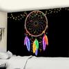 Dreamcatcher Tapestry Indian Style Colour Feathers Polyester Mandala Tapestry Wall Hanging Bohemian Decor Mystery Witchcraft