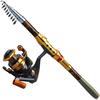 Travel Fishing Rod Combos1.8M-3.6M Carbon Fiber Telescopic Fishing Rod 13 1BB Spinning Reel Full Kit