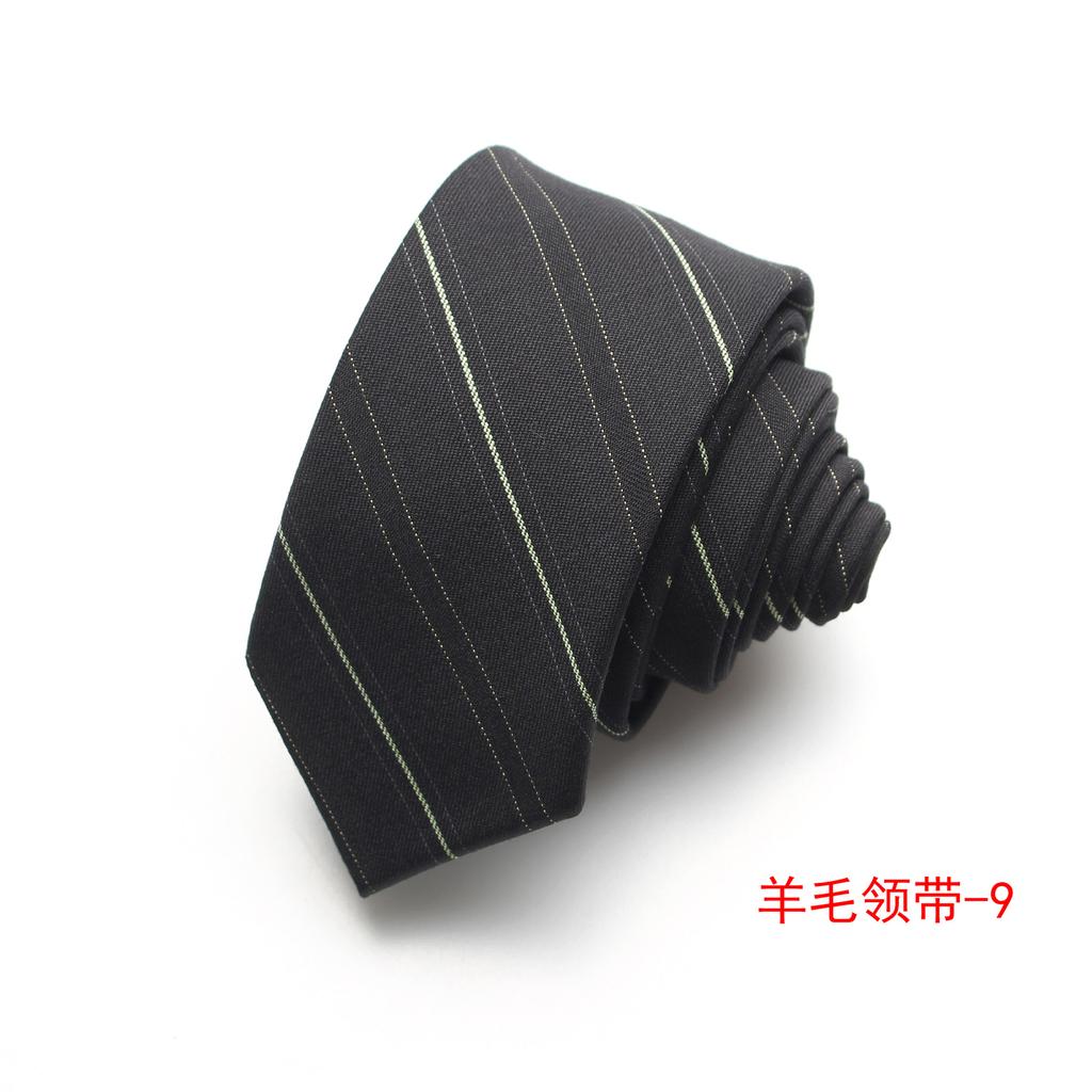 Men'S Business Dress Striped Wool Jacquard 5.5Cm Men'S Tie, Groom Best Man Suit Tie Men'S