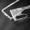 For Samsung Galaxy Z Fold5 5G Transparent Phone Case Hard PC Anti-Scratch Cover with Pen Holder