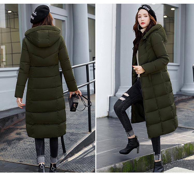 Fashion Women Winter Casual Hooded Down Cotton Cotton-padded Jackets Warm Outwear