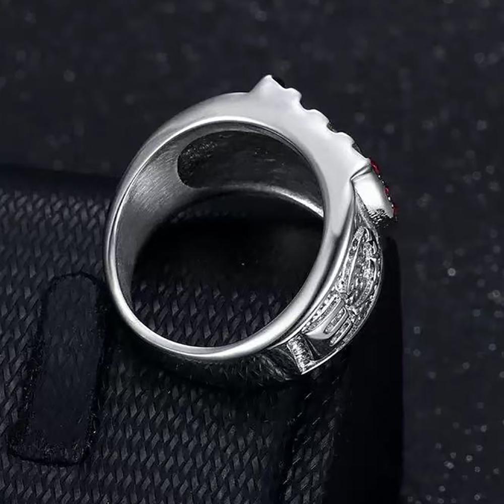 Catholic Virgin Mary Lucky Prayer Rings For Men Women 316L Stainless Steel Hip Hop Fashion Gold Color Amulet Jewelry Wholesale