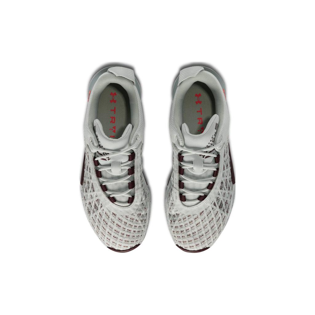 Under Armour TriBase Reign 5 White Clay Deep Red Men Sneakers Beta 3026021-302