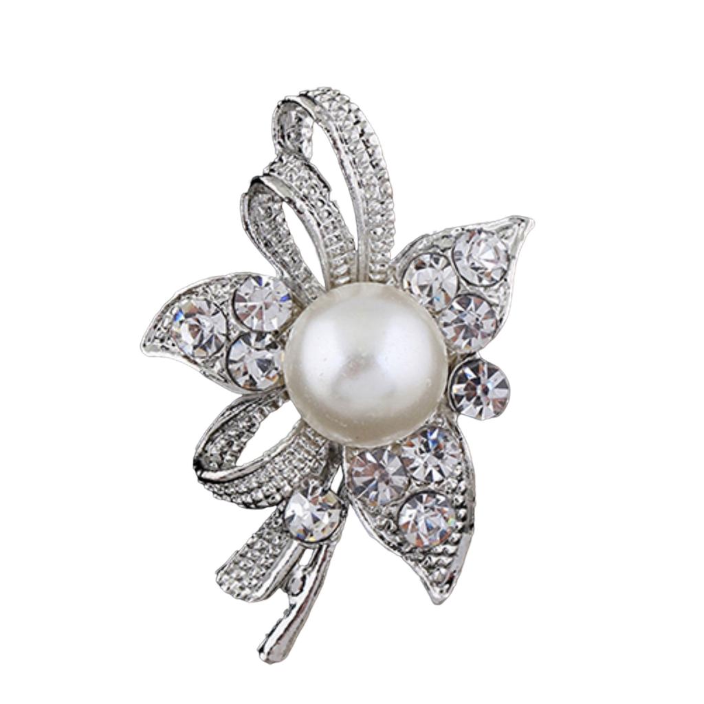 New Bridal Bouquet Rhinestone Crystal Brooch Pin Brooches Flower