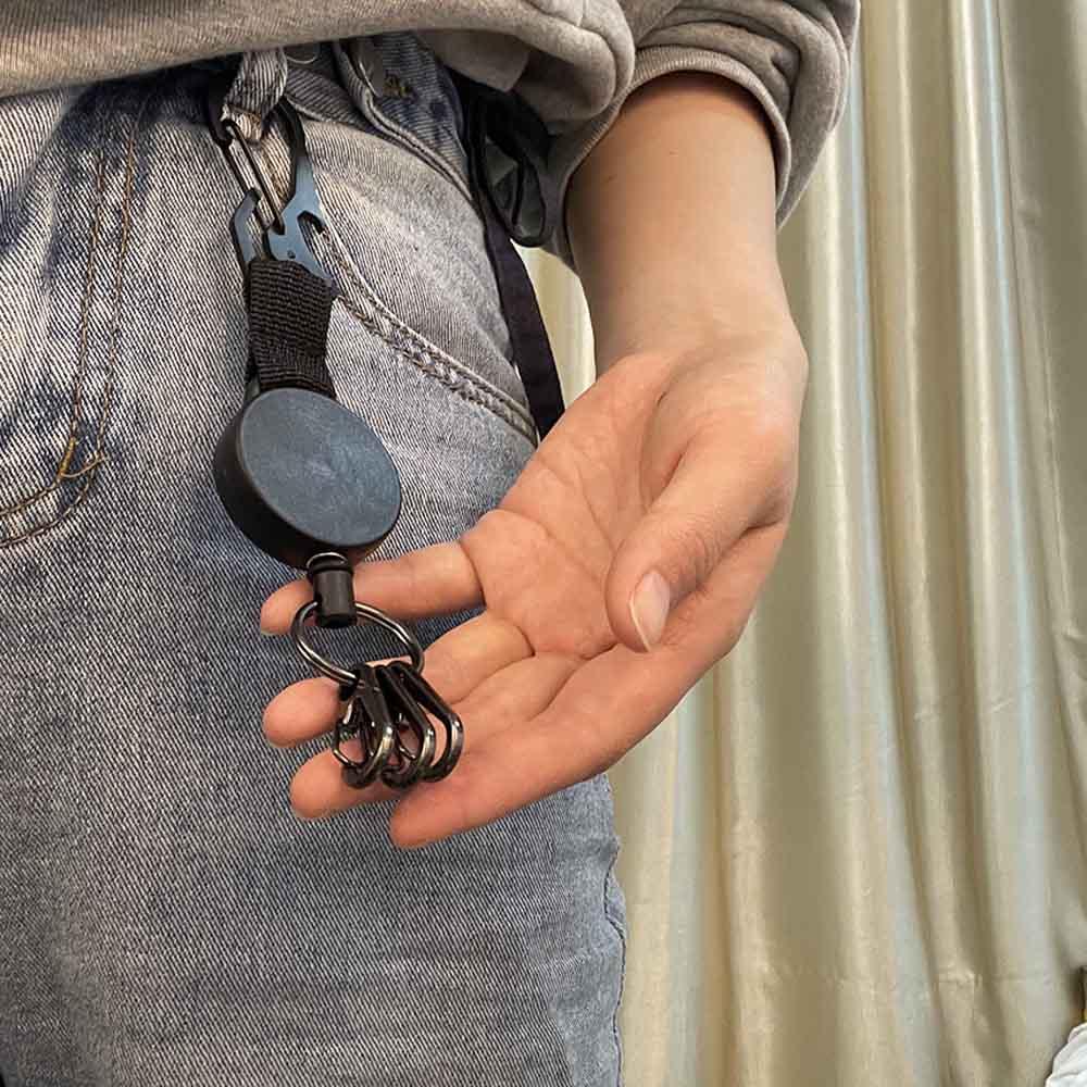 

Supplies Lanyard Clip Keychain Tool Keychain Key Ring Clips Badge Reel Clip Badge Holder Clip чёрный