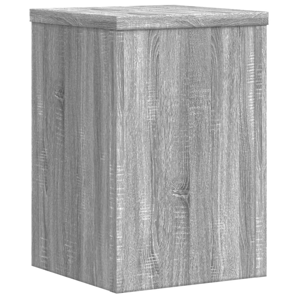 Plant Stand Set of 2 Grey Sonoma 20 x 20 x 30 cm Engineered Wood