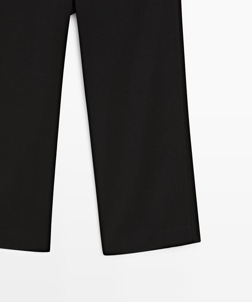 Masimodutti Button Detail Capri Pants