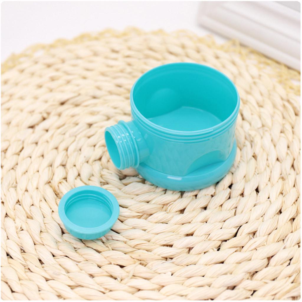 Portable Detachable Milk Powder Box Safety Baby Milk Powder Container Snack Box синий