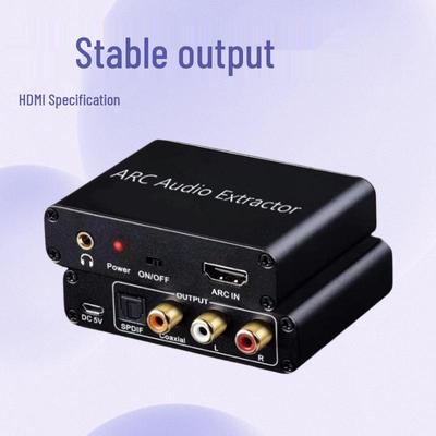 HDTV/ARC Audio Return Channel DAC Adapter: Optical, Coaxial, 3.5mm Headphone Converter