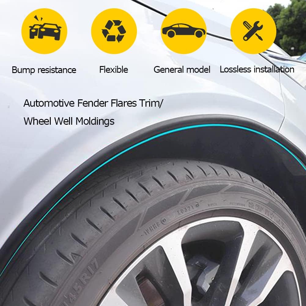Automotive Door Edge Trim Molding Kit With Tape, L Shaped Lip Guard For Car Fenders, Running Boards, Camper Shells, Spas, Mirrors Edge And More,