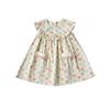 2026 Summer Girls' Colorful Polka Dot Dress with Korean Style Ruffle Collar