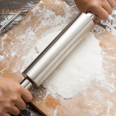 Degkavel Återanvändbar Bakform Rostfritt Stål Hållbar Bekvämt Grepp Träkavel för Restaurang