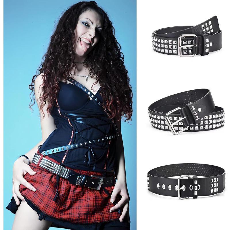 Studded Punk Y2K Goth Belt – Unisex Fashion Waist Accessory
