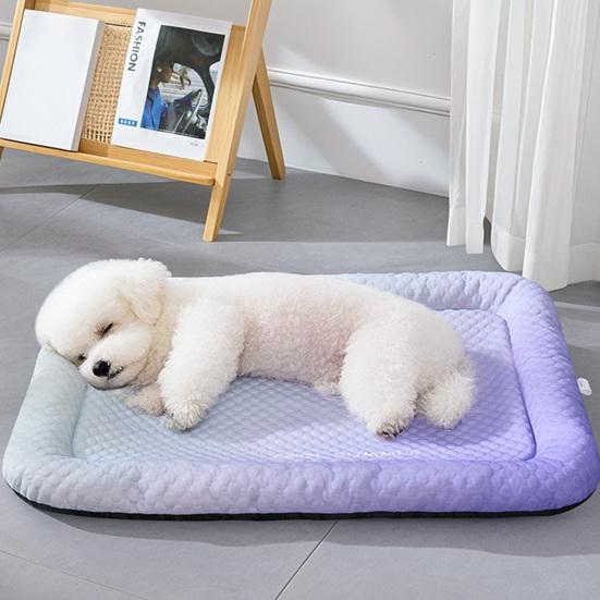 Pet Cooling Mat Summer Ice Silk Cooling Pad for Cats Dogs Heat Dissipation Anti Slip Sleeping Mat for Crate Sofa Balcony