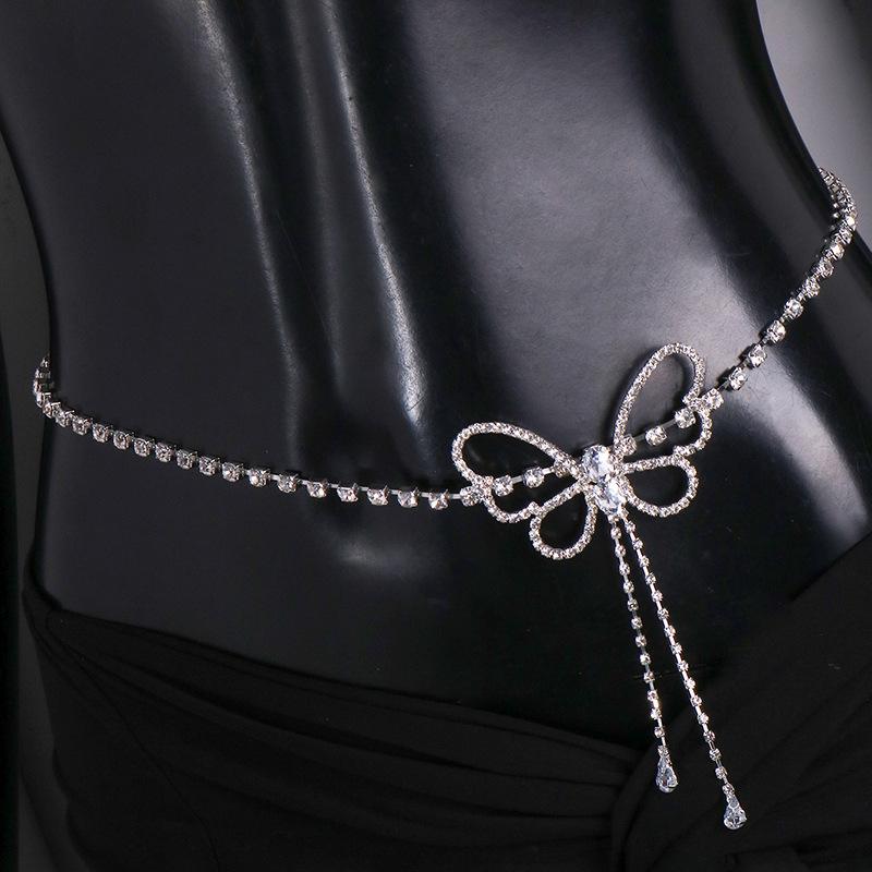 Bohemian Style Turquoise Decorated Women'S Waist Chain Body Chain Jewelry  Accessory