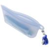 Sunstar Stationery Silicone Zip Pen Case Punin Navy S1424149