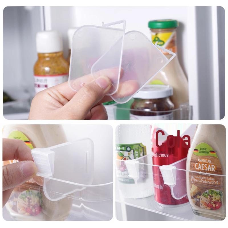 Clip divisorio regolabile in plastica per porta del frigorifero