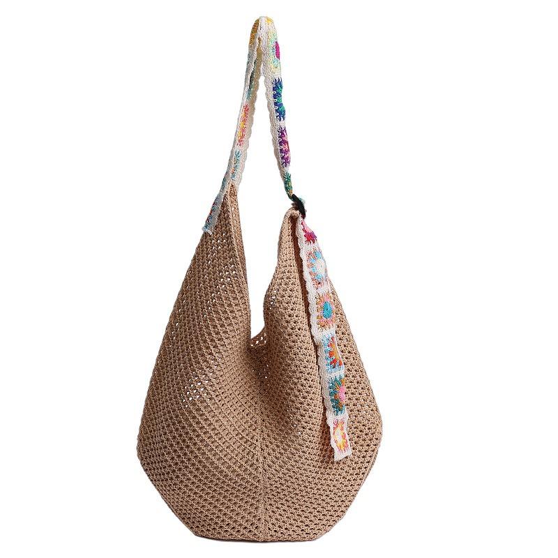 

New knitted bags, woven bags, large capacity tote bags, bohemian crossbody bags, crossbody bags, women s bags хакі