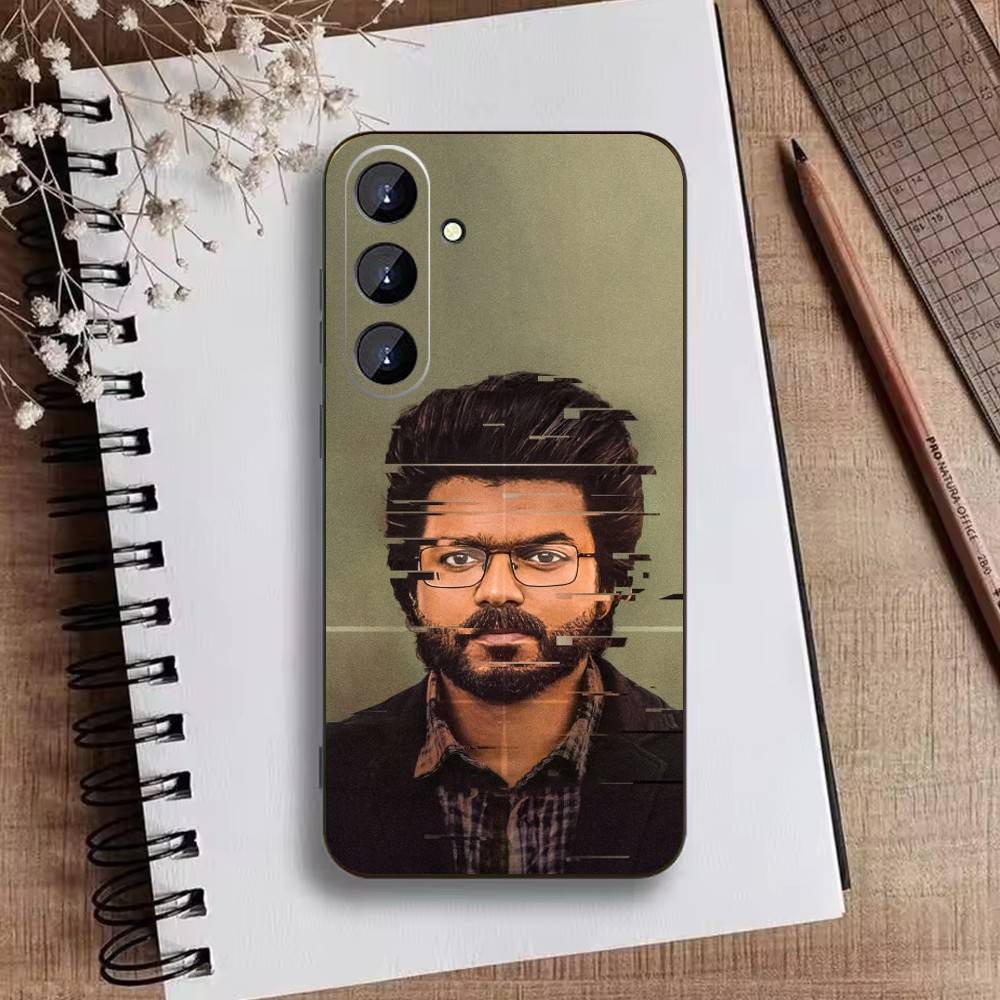 P-ThalaPathy V-Vijay Actor Phone Case For Samsung Galaxy A73,A72,A71,A70,A52,A51 Others Soft Black Cover