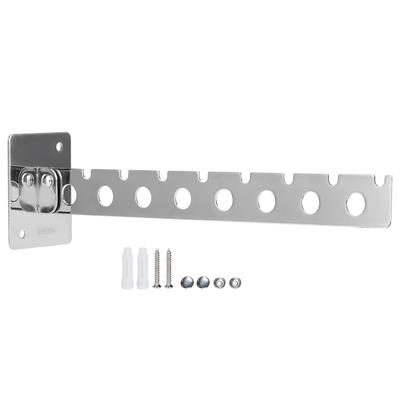 Percha Plegable de 8 Orificios Montada en la Pared Ahorro de Espacio Tendedero Organizador de Almacenamiento para Armario