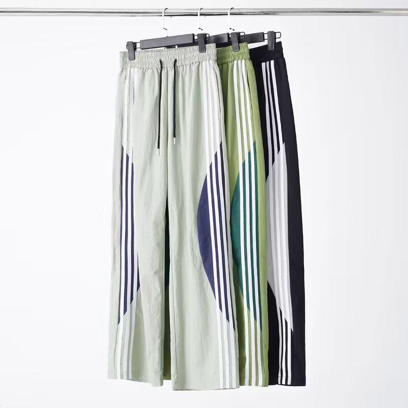 Dopamine Men's Quick-Dry 2024 Three-Stripe Loose Straight-Leg Casual Pants