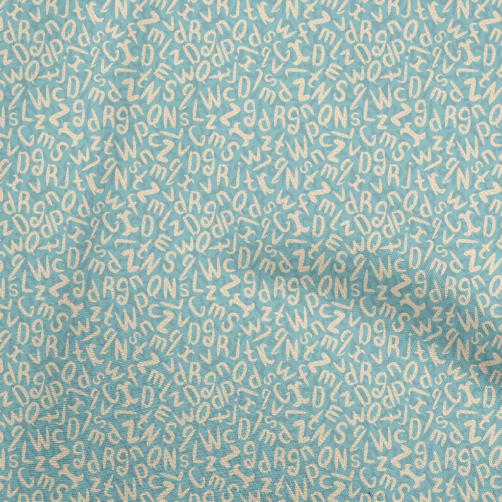 oneOone Cotton Flex Dark Rose Brown Fabric Alphabet Quilting Supplies Print Sewing Fabric By The Yard 40 Inch