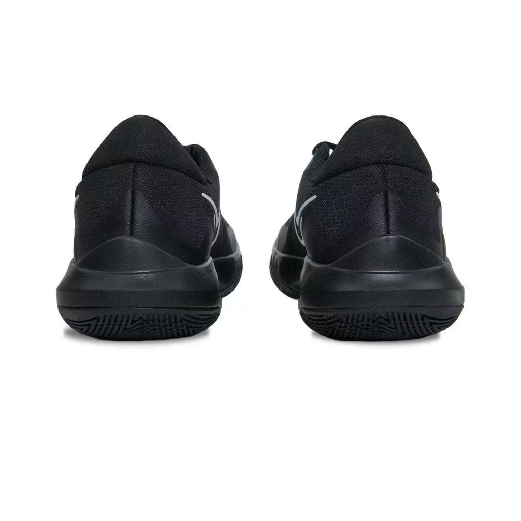Nike Precision 6 Slip Resistant Abrasion Resistant Low Top Basketball Shoes Men's Black Silver IO7605-040(team741-)