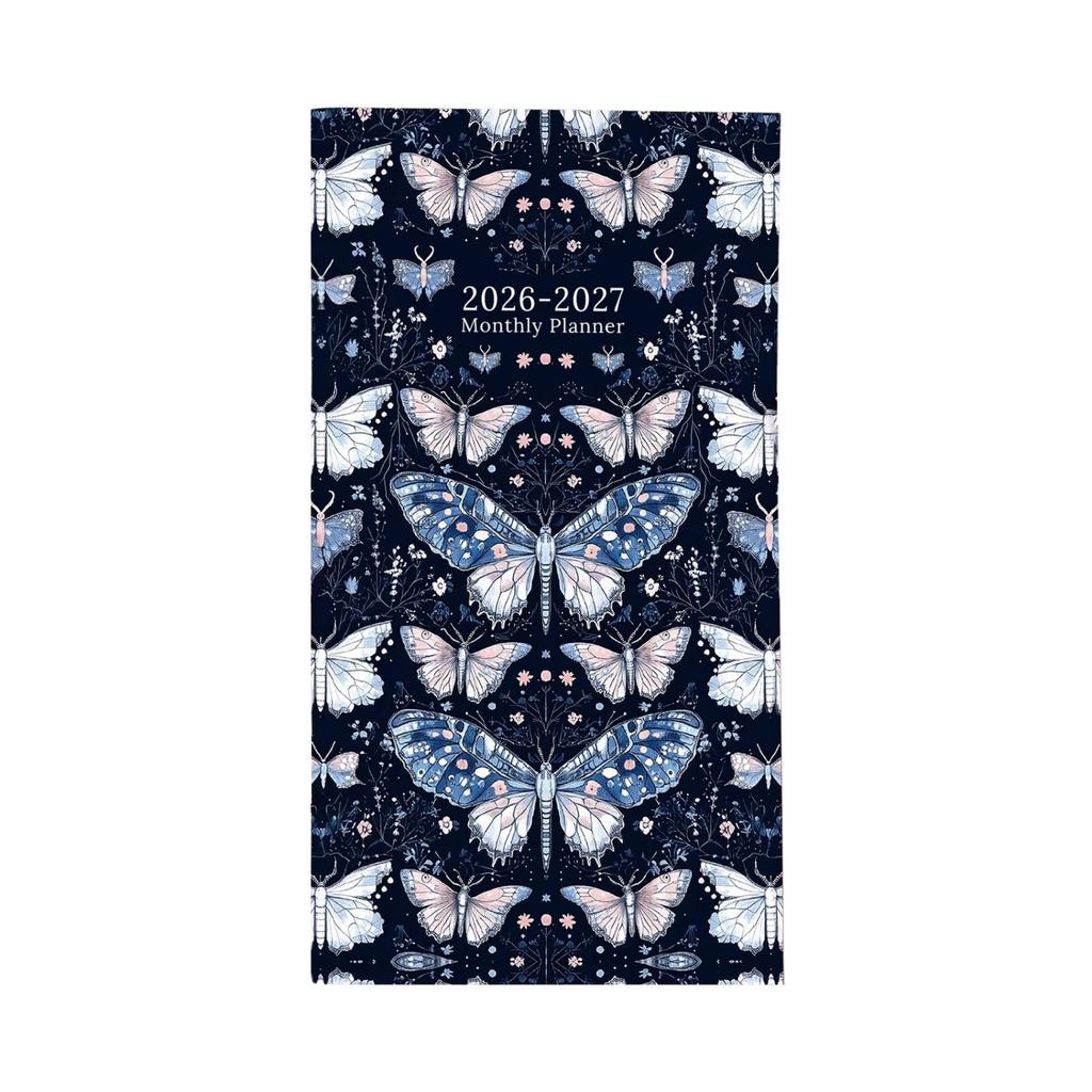 Pocket Calendar 2026-2027 - Date Planner, Portable Schedule Organizer,  Monthly & Yearly Planner