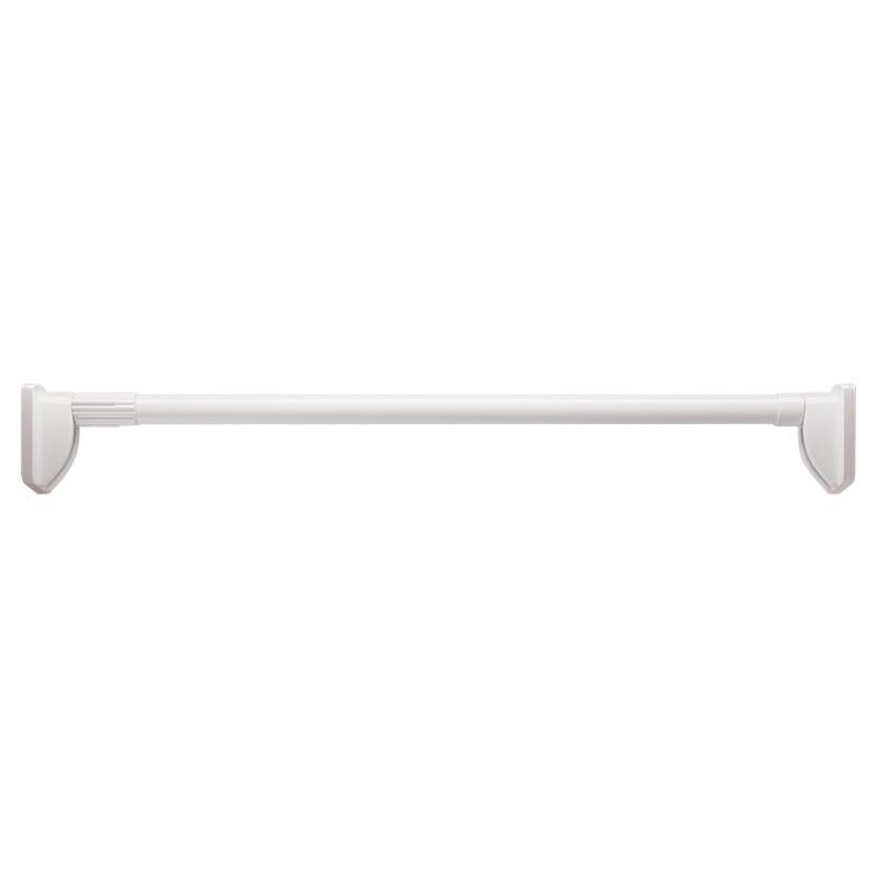 Stainless steel telescopic rod clothes drying rod non-punching support rod curtain rod strong load-bearing shower curtain rod wardrobe hanging rod