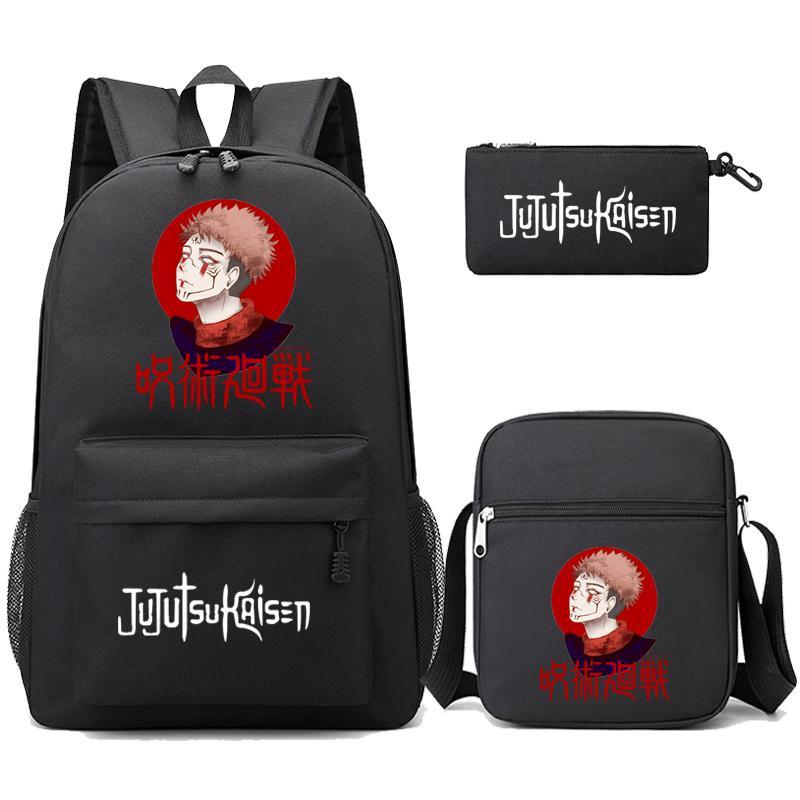 3 teile/satz Anime Rucksack für Jungen Mädchen Leichte Taschen Hildren Schul Student Kawaii Rucksack Zurück Zu Schule