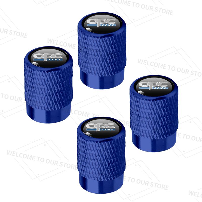 4pcs/1set For Opel OPC LINE Logo Mokka Antara Insignia VXR GSI GS GTC Car Valve Caps Wheel Tires Air Tyre Stem Protective Cover