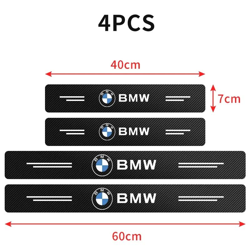 4 STUKS Koolstofvezel Krasbestendig Schuurplek Pedaal Auto Deurplint Beschermer Stickers Voor BMW F10 F13 F15 F16 F30 F34 F32 F31 E36 E60