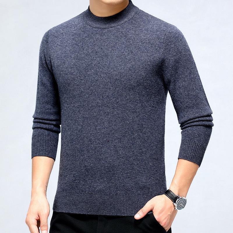 Brand 2025 Cashmere Round Neck Sweater: High-End, Simple, Versatile, Skin-Friendly Knitwear for Autumn/Winter