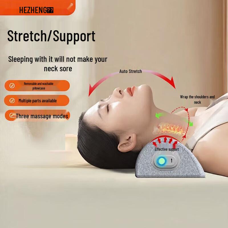 

HEZHENG Memory Foam Neck Massager Pillow