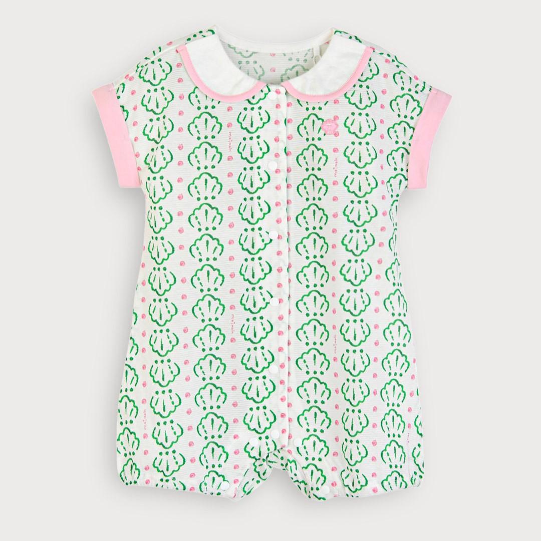 My Shell Pink Short Sleeve Romper 70