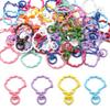 31X39mm Candy Colored Alloy Shell Shaped Spring Buckle Special-shaped DIY keychain Accessories Creative Accessories Hanging Ornaments