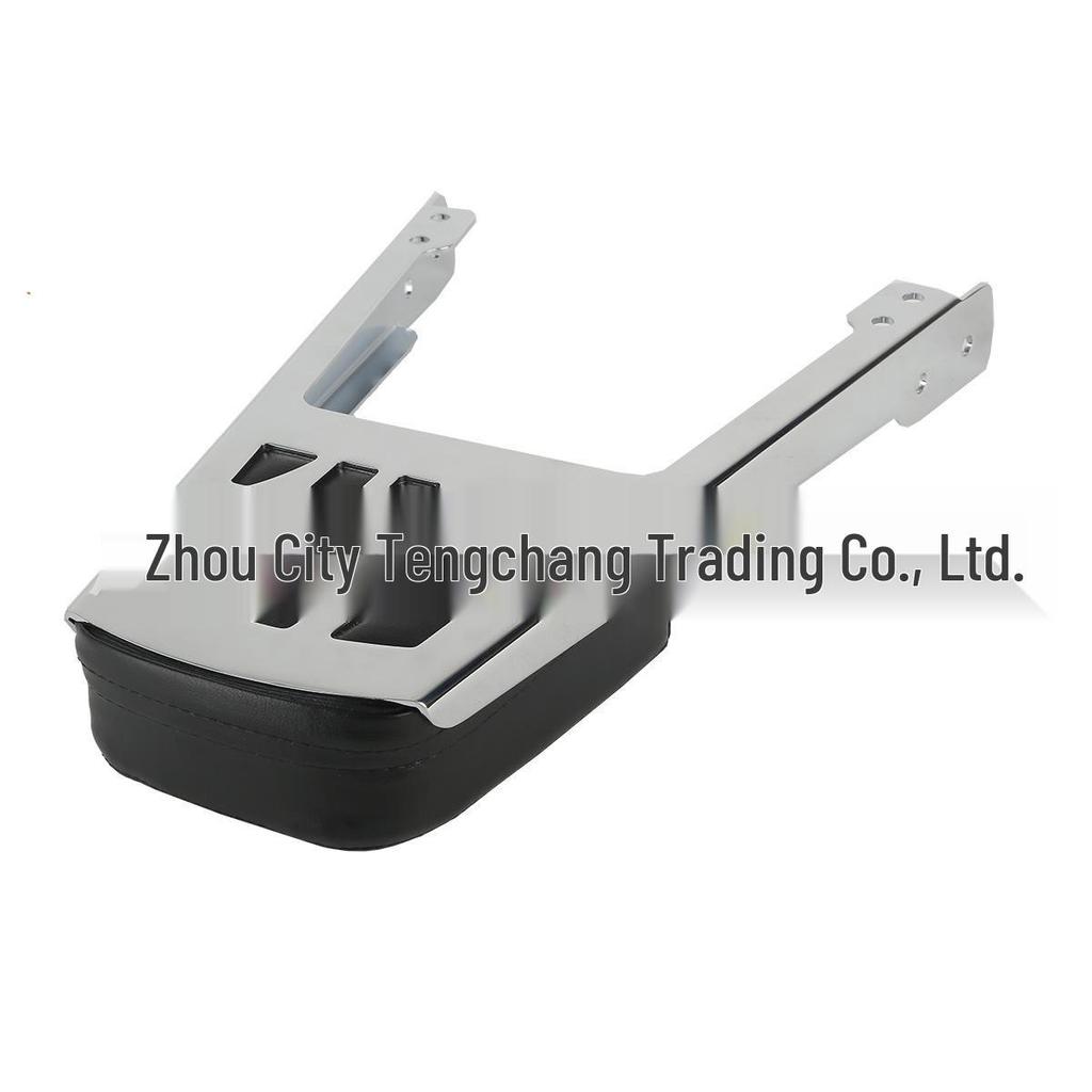 Stainless Steel & Faux Leather Motorcycle Backrest MT141 with Electroplated Bracket